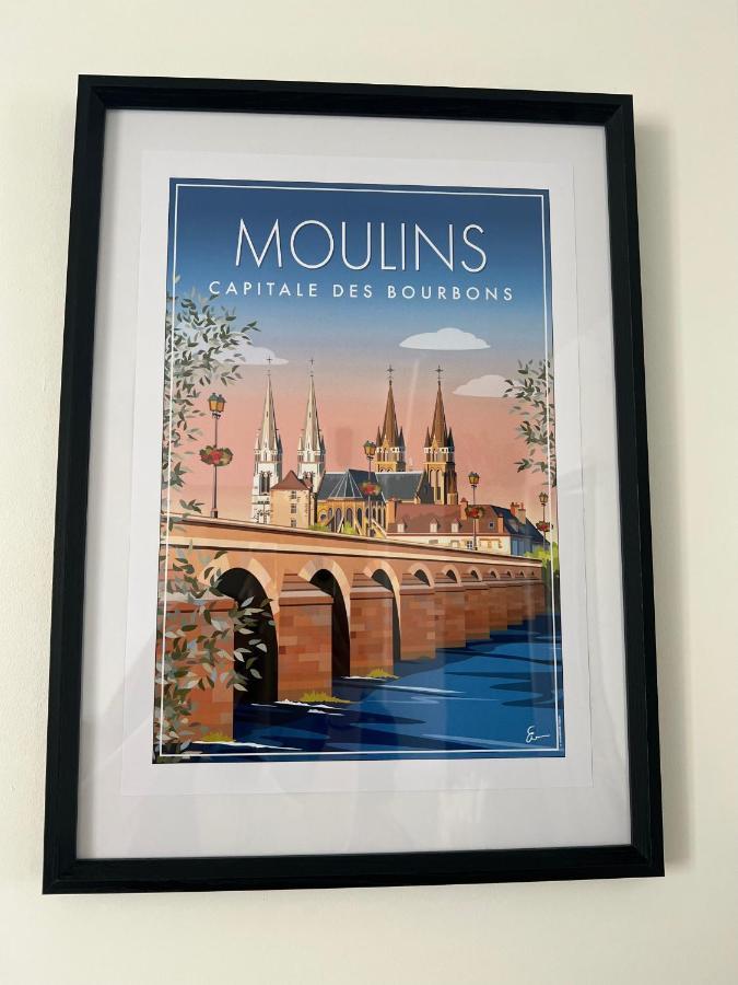 Le Cocon Moulinois, Proche Gare Avec Services By Primo C0Nciergerie Apartment Moulins  Bagian luar foto
